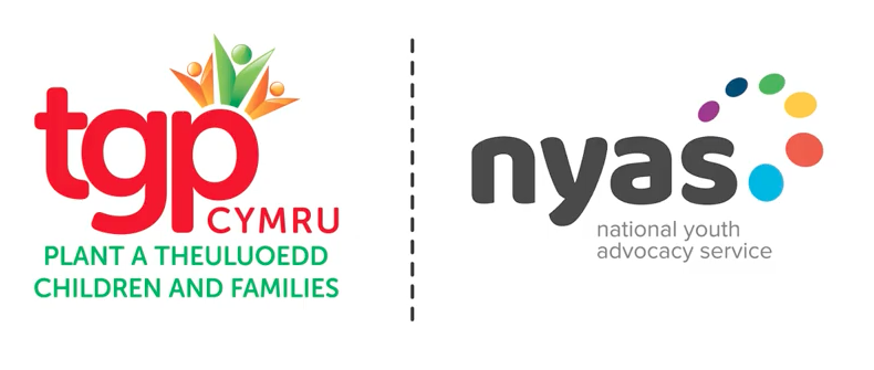 Logos TGP Cymru and NYAS Advocacy services