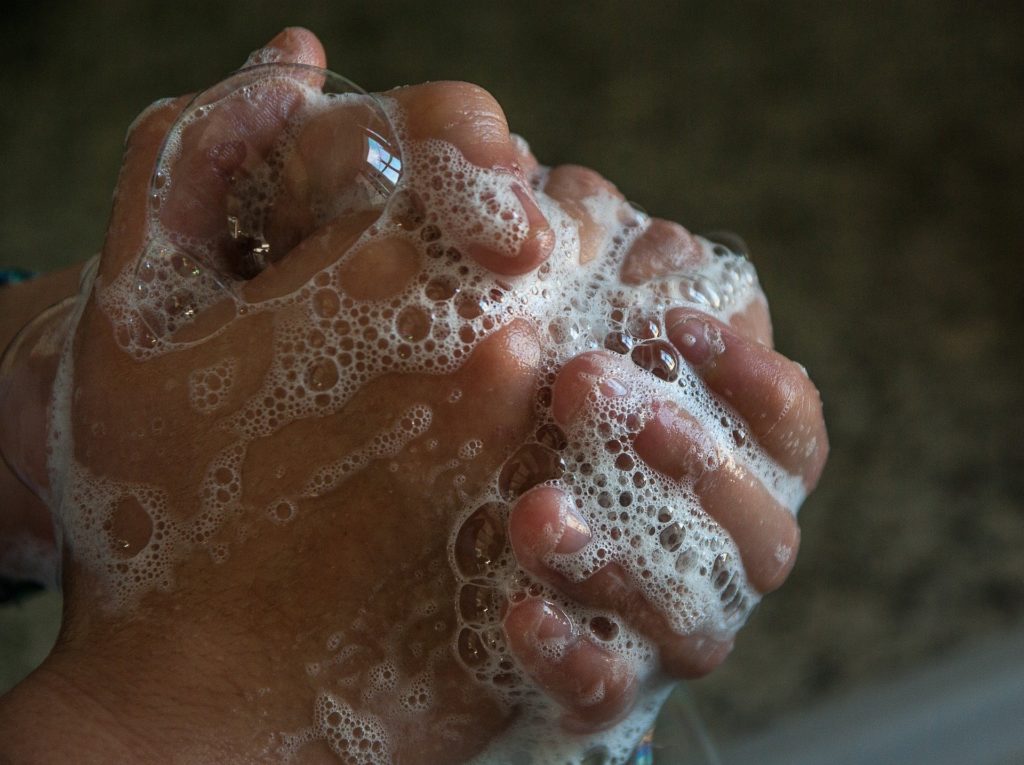 Washing hands for Coronavirus article