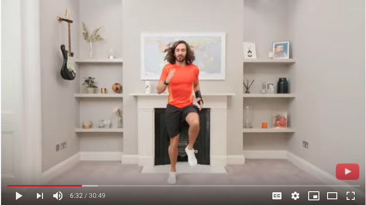 Joe Wicks for coronavirus exercise article