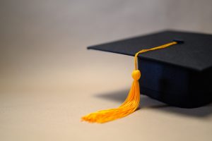 A-Level results Black Graduation Hat