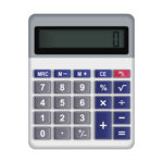 Calculator on blank background vector illustration - for Apps and Websites blog