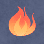 Illustrated image of a flame of fire for public emergency alerts blog