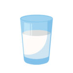 Glass of milk half full or half empty